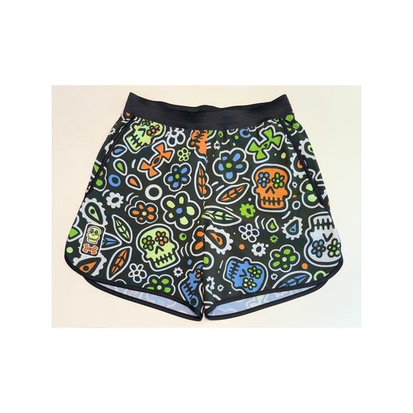 Under Armour- UA Day of the Dead Hiit Woven Shorts- Size Men's Medium 6in inseam - Picture 1 of 14